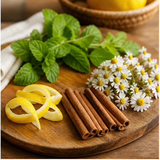 Мята, ромашка и лимон как вкус